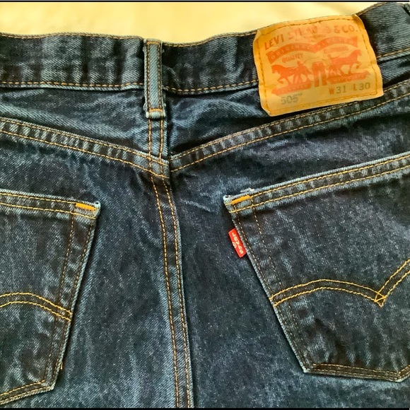 Levi’s Original 505 Red Tab Mens 31 27 - Picture 1 of 4